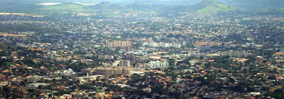 Foto áerea do Bairro Campo Grande